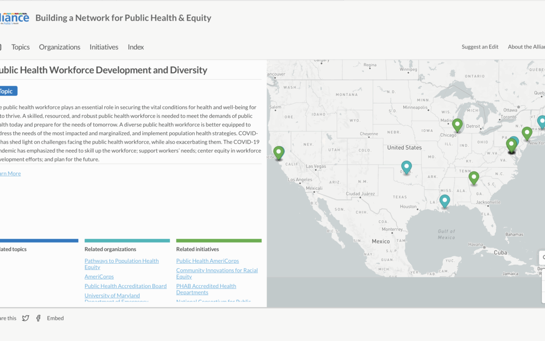 Building a Network for Public Health and Equity: Public Health Workforce Development and Diversity